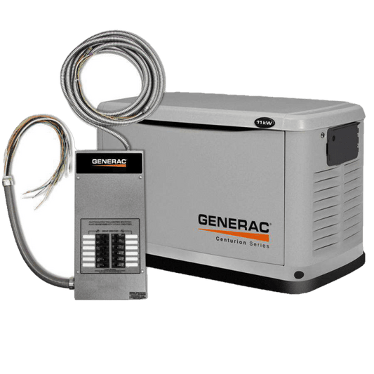 Generac 6440 11kW Guardian LP/NG Standby Generator w/ Automatic Transfer Switch New